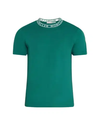 Moncler Men's Logo-Collar Jersey T-Shirt | Thumbnail 1 Moncler Men's Logo-Collar Jersey T-Shirt | Thumbnail 1