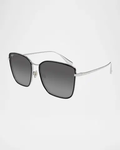 Maui Jim Men's Tiger Lily Titanium and Acetate Square Sunglasses | Thumbnail 2 Maui Jim Men's Tiger Lily Titanium and Acetate Square Sunglasses | Thumbnail 2