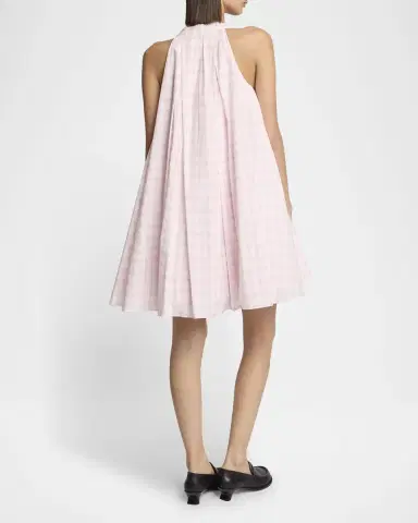 Loewe Plaid Trapeze Mini Dress | Thumbnail 3 Loewe Plaid Trapeze Mini Dress | Thumbnail 3