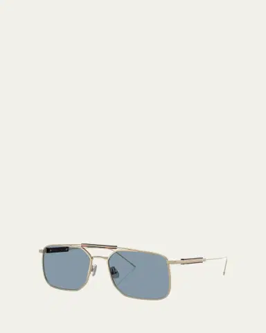 Brunello Cucinelli Men's BC2005ST Square Sunglasses | Thumbnail 5 Brunello Cucinelli Men's BC2005ST Square Sunglasses | Thumbnail 5