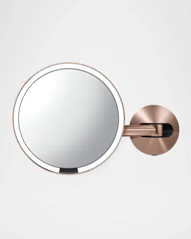 simplehuman Wall-Mounted Sensor Makeup Mirror with 5x Magnification | Thumbnail 2 simplehuman Wall-Mounted Sensor Makeup Mirror with 5x Magnification | Thumbnail 2