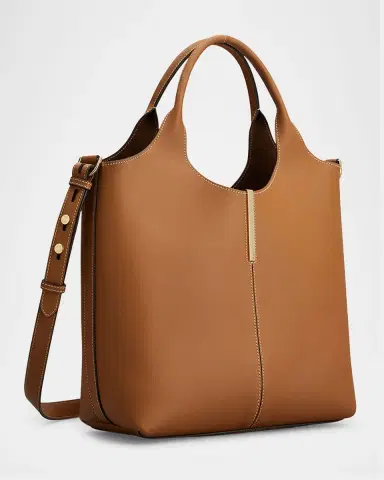 Tod's Small Leather Tote Shopping Bag | Thumbnail 4 Tod's Small Leather Tote Shopping Bag | Thumbnail 4