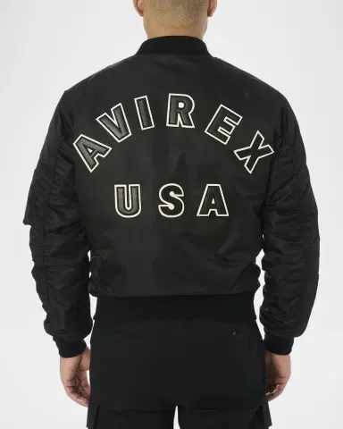 Avirex Men's MA-1 Nylon Bomber Jacket | Thumbnail 3 Avirex Men's MA-1 Nylon Bomber Jacket | Thumbnail 3