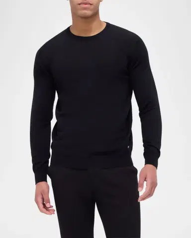 Bugatchi Men 's Merino Wool Crewneck Sweater | Thumbnail 3 Bugatchi Men 's Merino Wool Crewneck Sweater | Thumbnail 3
