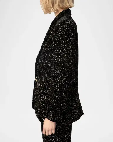 Zadig & Voltaire Valse Glitter Dots Velvet Blazer | Thumbnail 4 Zadig & Voltaire Valse Glitter Dots Velvet Blazer | Thumbnail 4