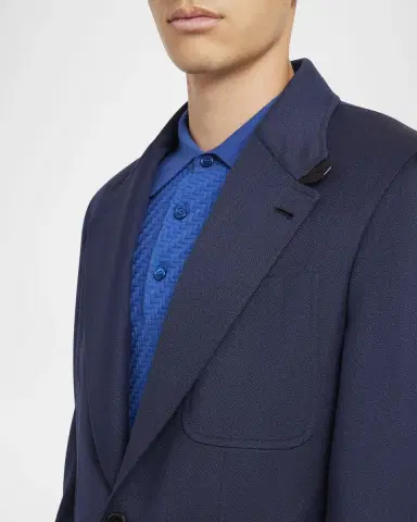 Brioni Men's Wool Single-Breasted Travel Sport Coat | Thumbnail 5 Brioni Men's Wool Single-Breasted Travel Sport Coat | Thumbnail 5