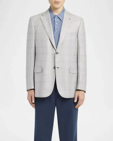 Brioni Men's Windowpane Sport Coat | Thumbnail 2 Brioni Men's Windowpane Sport Coat | Thumbnail 2