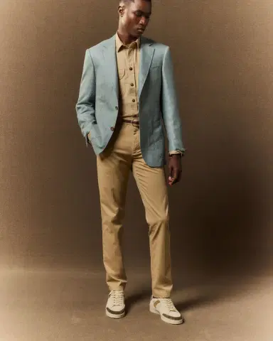 Canali Men's Straight Fit Flat-Front Pants | Thumbnail 4 Canali Men's Straight Fit Flat-Front Pants | Thumbnail 4