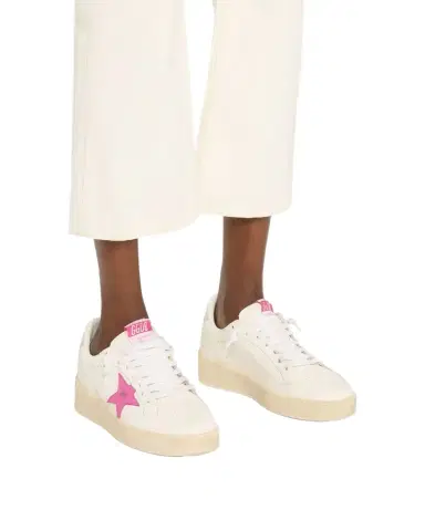 Golden Goose Ball Star Mixed Leather Low-Top Sneakers | Thumbnail 1 Golden Goose Ball Star Mixed Leather Low-Top Sneakers | Thumbnail 1