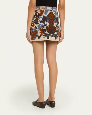Cara Cara Lindy Jacquard Knit Wool-Blend Mini Skirt | Thumbnail 3 Cara Cara Lindy Jacquard Knit Wool-Blend Mini Skirt | Thumbnail 3