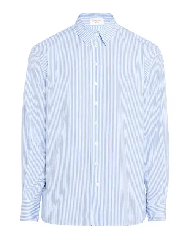 Men 's Relaxed-Fit Cotton Stripe Sport Shirt Men 's Relaxed-Fit Cotton Stripe Sport Shirt