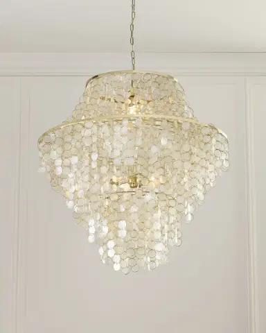 Neiman Marcus Alexandra 36" 4-Light Medium Chandelier | Thumbnail 2 Neiman Marcus Alexandra 36" 4-Light Medium Chandelier | Thumbnail 2