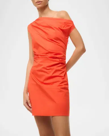Staud Phare Asymmetric Mini Dress | Thumbnail 4 Staud Phare Asymmetric Mini Dress | Thumbnail 4