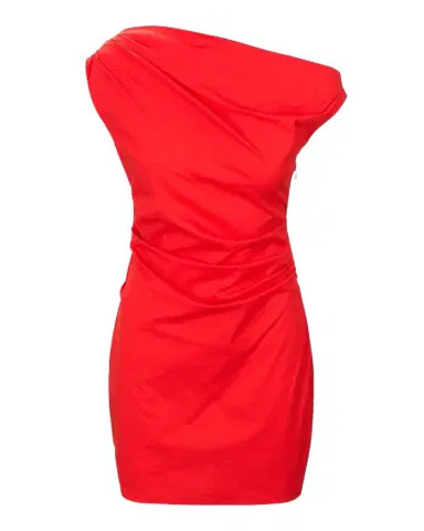 Staud Phare Asymmetric Mini Dress | Thumbnail 1 Staud Phare Asymmetric Mini Dress | Thumbnail 1