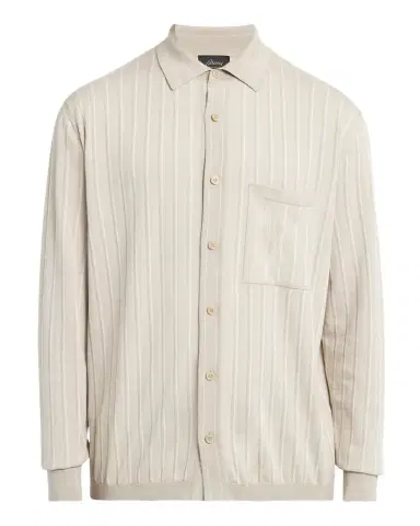 Brioni Men's Long-Sleeve Striped Sweater | Thumbnail 1 Brioni Men's Long-Sleeve Striped Sweater | Thumbnail 1