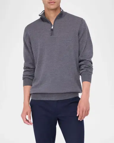 Bugatchi Men 's Wool Quarter-Zip Sweater | Thumbnail 28 Bugatchi Men 's Wool Quarter-Zip Sweater | Thumbnail 28