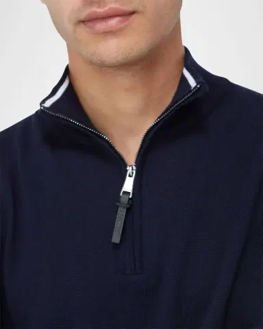 Bugatchi Men 's Wool Quarter-Zip Sweater | Thumbnail 9 Bugatchi Men 's Wool Quarter-Zip Sweater | Thumbnail 9