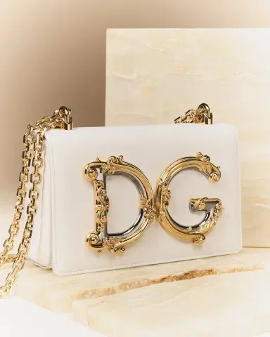Dolce & Gabbana DG Girls Barocco Large Leather Crossbody Bag | Thumbnail 5 Dolce & Gabbana DG Girls Barocco Large Leather Crossbody Bag | Thumbnail 5