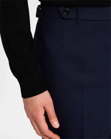 dunhill Men's Wool Flat-Front Trousers | Thumbnail 5 dunhill Men's Wool Flat-Front Trousers | Thumbnail 5