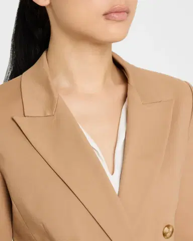 Emporio Armani Cotton Double-Breasted Blazer | Thumbnail 5 Emporio Armani Cotton Double-Breasted Blazer | Thumbnail 5