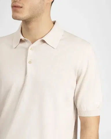 Boglioli Men's Garment-Washed Cotton Polo Shirt | Thumbnail 5 Boglioli Men's Garment-Washed Cotton Polo Shirt | Thumbnail 5