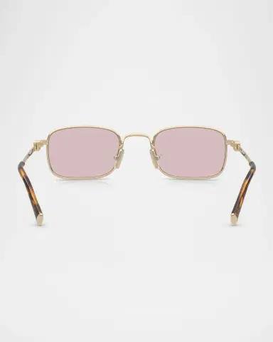 Miu Miu MUA53S Rectangular Metal Sunglasses | Thumbnail 3 Miu Miu MUA53S Rectangular Metal Sunglasses | Thumbnail 3