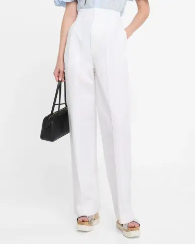 Dice Kayek High-Rise Cotton Gabardine Wide-Leg Pants | Thumbnail 4 Dice Kayek High-Rise Cotton Gabardine Wide-Leg Pants | Thumbnail 4