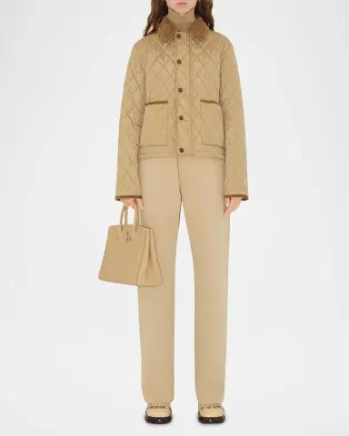 Burberry Corduroy-Collar Quilted Jacket | Thumbnail 2 Burberry Corduroy-Collar Quilted Jacket | Thumbnail 2