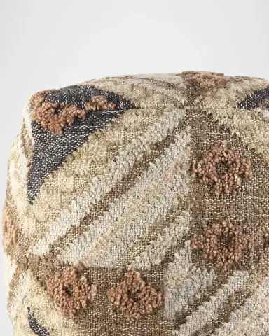 Surya Luanda Handwoven Pouf | Thumbnail 3 Surya Luanda Handwoven Pouf | Thumbnail 3