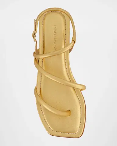 Bernardo Odessa Metallic Thong Slingback Sandals | Thumbnail 3 Bernardo Odessa Metallic Thong Slingback Sandals | Thumbnail 3