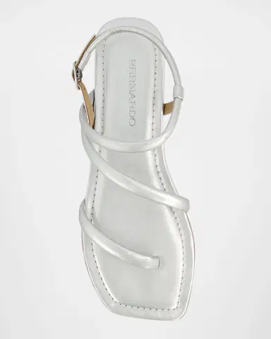 Bernardo Odessa Metallic Thong Slingback Sandals | Thumbnail 4 Bernardo Odessa Metallic Thong Slingback Sandals | Thumbnail 4
