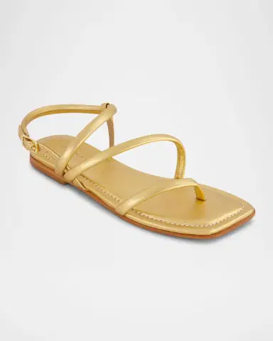 Bernardo Odessa Metallic Thong Slingback Sandals | Thumbnail 6 Bernardo Odessa Metallic Thong Slingback Sandals | Thumbnail 6