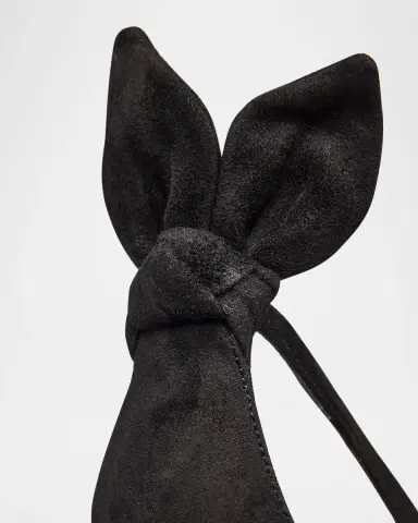 Aquazzura Suede Bow Stiletto Pumps | Thumbnail 5 Aquazzura Suede Bow Stiletto Pumps | Thumbnail 5