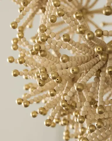 Exclusive Beaded Flower Burst 28.5" 3-Light Chandelier | Thumbnail 4 Exclusive Beaded Flower Burst 28.5" 3-Light Chandelier | Thumbnail 4