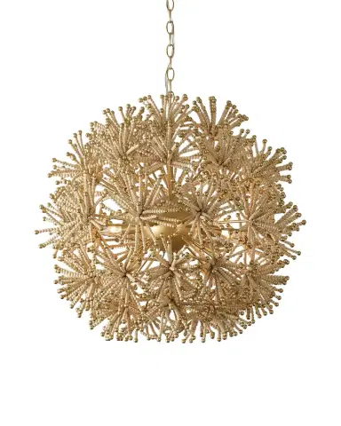 Exclusive Beaded Flower Burst 28.5" 3-Light Chandelier | Thumbnail 1 Exclusive Beaded Flower Burst 28.5" 3-Light Chandelier | Thumbnail 1