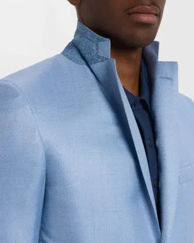 Brioni Men 's Wool-Silk Hopsack Blazer | Thumbnail 7 Brioni Men 's Wool-Silk Hopsack Blazer | Thumbnail 7