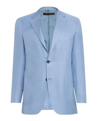 Brioni Men 's Wool-Silk Hopsack Blazer | Thumbnail 1 Brioni Men 's Wool-Silk Hopsack Blazer | Thumbnail 1