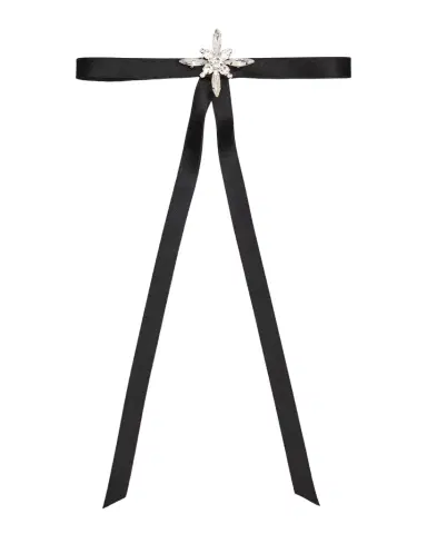 LELET NY Avril Crystal Satin Skinny Bow | Thumbnail 1 LELET NY Avril Crystal Satin Skinny Bow | Thumbnail 1