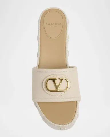 Valentino Garavani Leather VLogo Medallion Platform Espadrilles | Thumbnail 4 Valentino Garavani Leather VLogo Medallion Platform Espadrilles | Thumbnail 4