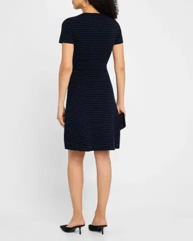 Emporio Armani Side Bow A-Line Knit Dress | Thumbnail 3 Emporio Armani Side Bow A-Line Knit Dress | Thumbnail 3