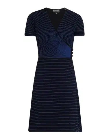 Emporio Armani Side Bow A-Line Knit Dress | Thumbnail 1 Emporio Armani Side Bow A-Line Knit Dress | Thumbnail 1