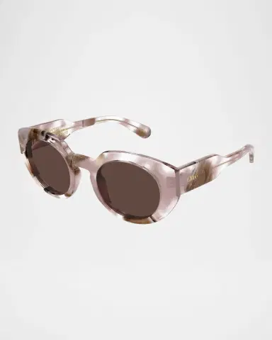 Chloé Round Acetate Sunglasses | Thumbnail 2 Chloé Round Acetate Sunglasses | Thumbnail 2