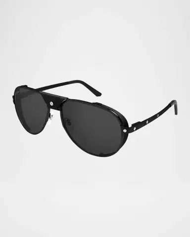 Cartier Men 's CT0296SM Metal Aviator Sunglasses | Thumbnail 2 Cartier Men 's CT0296SM Metal Aviator Sunglasses | Thumbnail 2