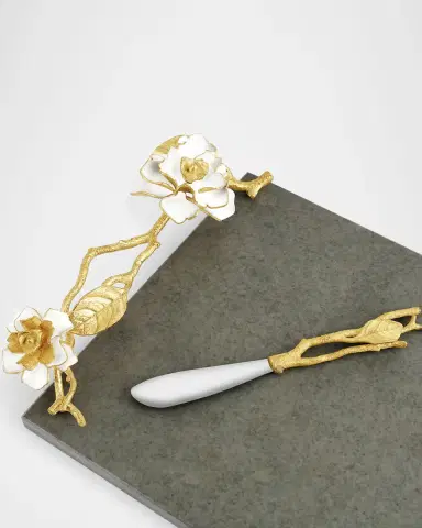 Michael Aram Gardenia Cheeseboard with Knife | Thumbnail 5 Michael Aram Gardenia Cheeseboard with Knife | Thumbnail 5