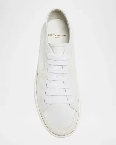 Saint Laurent Gym Leather Low-Top Sneakers | Thumbnail 4 Saint Laurent Gym Leather Low-Top Sneakers | Thumbnail 4