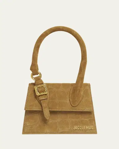 Jacquemus Le Chiquito Moyen Croc-Embossed Suede Top-Handle Bag | Thumbnail 6 Jacquemus Le Chiquito Moyen Croc-Embossed Suede Top-Handle Bag | Thumbnail 6