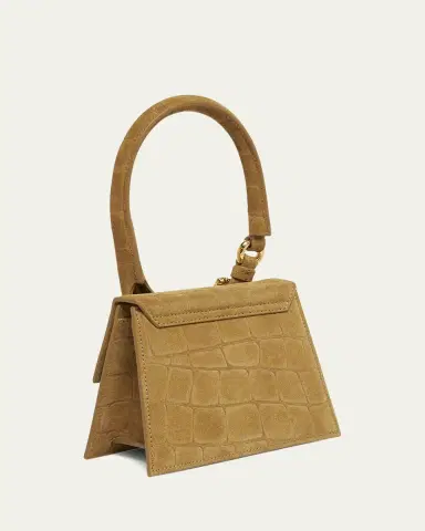 Jacquemus Le Chiquito Moyen Croc-Embossed Suede Top-Handle Bag | Thumbnail 8 Jacquemus Le Chiquito Moyen Croc-Embossed Suede Top-Handle Bag | Thumbnail 8