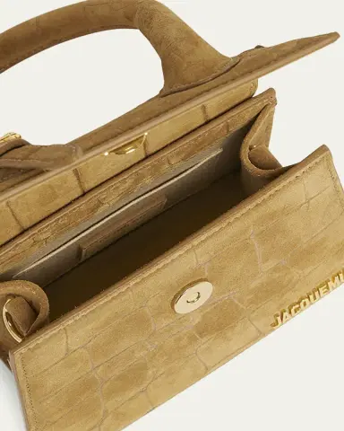 Jacquemus Le Chiquito Moyen Croc-Embossed Suede Top-Handle Bag | Thumbnail 9 Jacquemus Le Chiquito Moyen Croc-Embossed Suede Top-Handle Bag | Thumbnail 9
