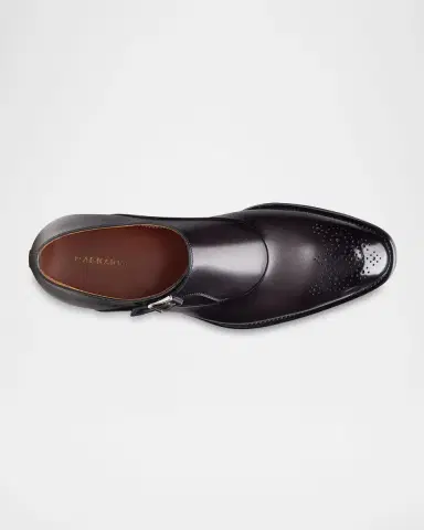 Magnanni Men's Orlay Brogue Leather Monk Strap Loafers | Thumbnail 4 Magnanni Men's Orlay Brogue Leather Monk Strap Loafers | Thumbnail 4