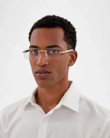Cartier Men 's CT0453OM Metal Rectangle Optical Frames | Thumbnail 3 Cartier Men 's CT0453OM Metal Rectangle Optical Frames | Thumbnail 3
